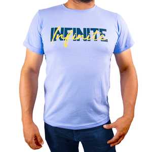 T-Shirt da Uomo in Jersey Stampato con Motivo 3D in Cotone Compresso/Fibra di Bambù Disponibile in Pesi 200g 220g 240g 280g 300g - Product Image 2