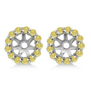 ต่างหูทองคำขาวและทองคำเหลือง 14K ประดับเพชรซิร์คอนทรงกลม 0.50 กะรัต สำหรับต่างหูแบบติดหูขนาด 5 มม. เครื่องประดับชุบทองทันสมัย - Product Image 2
