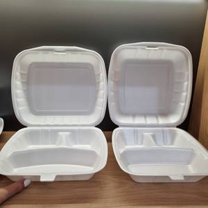Proveedor de Vietnam, tres compartimentos, contenedor de comida de espuma PS desechable, contenedores de comida con tapas, superventas 2025 - Product Image 2