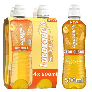 Lucozade Energy drink Range/Lucozade Sport( full range available) 500ml Drink <b>Bottles</b> - Product Image 2