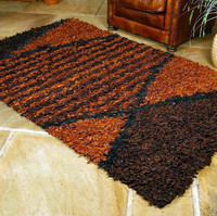 Offre spéciale Tapis à poils longs en cuir à haute densité Tapis de luxe moderne pour la maison et la chambre à coucher au prix d'usine