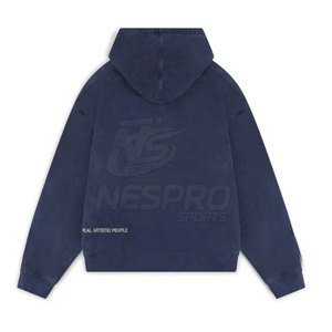 เสื้อฮู้ดสตรีทแวร์ขายดีประจำฤดูหนาว แต่งซิปและคริสตัล ผู้ชาย ผ้าฝ้าย 100% เป็นมิตรกับสิ่งแวดล้อม ออกแบบเองได้ - Product Image 2