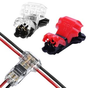 5pcs <b>Quick</b> <b>Connector</b> Terminal Block T Type for Stripping 2 Wires Random Colors Other Connectors Product - Product Image 1