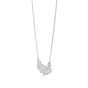 สร้อยคอเพชร Elysian Five Stone Halo - Product Image 3