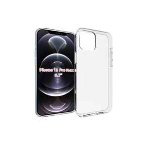 Funda de Silicona Netzy SAFA para iPhone 13 Pro Max, Premium, Transparente, Protectora, Antigolpes, Carcasa Trasera de Silicona Suave, Nueva - Product Image 1