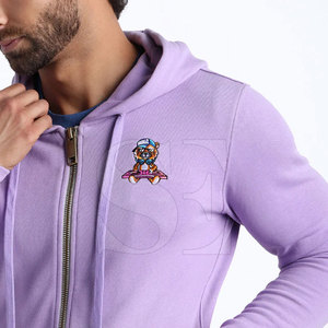 OEM Custom Logo Heavyweight Low Price Street Wear Cotton French Terry Tracksuit 2 Piece <b>Set</b> With Customised <b>Embroidery</b> Logo - Product Image 5