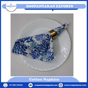 Chất Lượng Hàng Đầu Tái Sử Dụng Bảng Khăn Ăn Handmade Khối In Tinh Khiết Bông Trang Trí Nội Thất Bảng Khăn Ăn Cho Số Lượng Lớn Cung Cấp - Product Image 6