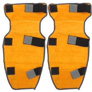 Manches de soudage en cuir pour hommes et femmes-Protection des bras résistante à la chaleur et aux flammes avec coutures en Kevlar et coton - Product Image 5