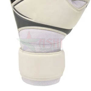 Gants de gardien de but de football en cuir pour l'extérieur avec sangle de poignet à adhérence améliorée, support réglable, antidérapant et coupe-vent - Product Image 5