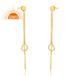 Última venta plata esterlina 925 18K chapado en oro pendiente Demi joyería fina para mujer regalo para ella - Product Image 3