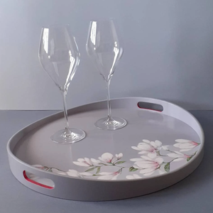 Bandeja Ovalada Lacada de Alta Calidad, Elegante Bandeja para Frutas para Mesa de Centro, Fiestas, Desayuno, Venta al por Mayor desde Vietnam - Product Image 3