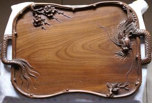 CON BANDEJA IMPRESA DE MADERA LA MEJOR CALIDAD TALLADA Forma cuadrada disponible y artesanía de la India mejor muestra Venta caliente - Product Image 5