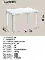 Rotin en plastique PP de haute qualité fabriqué en Italie, certifié ISO9001, style moderne, écologique, résistant aux UV, imperméable, pour salle à manger et hôpital