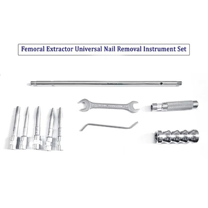 Ensemble d'instruments universels en acier inoxydable pour l'extraction manuelle des clous fémoraux, outils chirurgicaux orthopédiques - Product Image 5
