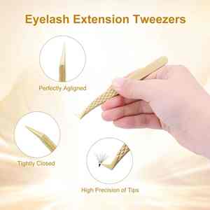 Nueva herramienta aplicadora de pestañas, pinzas para pestañas DIY, pinzas para pestañas curvas para una fácil aplicación y eliminación de pestañas, 2 años de garantía - Product Image 2