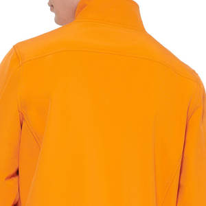 Veste Softshell orange pour hommes Design élégant Tissu extensible Résistant aux intempéries Coupe-vent Imperméable Respirant Soft Shell Vestes 26 - Product Image 6