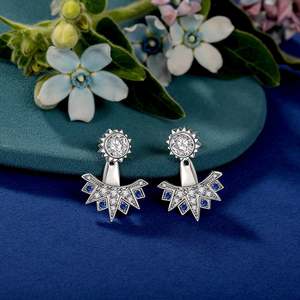 Pendientes de Moda Jeulia Luna Astra Sunburst - Product Image 6