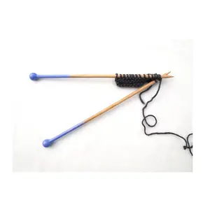 Mini aiguilles à tricoter personnalisées de marque privée de haute qualité 25 cm 4.5mm tricot à la main prix bas pour l'exportation inde tous les pays - Product Image 1