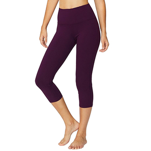 Leggings de yoga extensibles pour femmes, taille haute, de fitness, décontractés, pantalons capri avec service OEM, nouvelle collection - Product Image 5