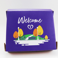 Boîte d'expédition en carton ondulé écologique avec logo personnalisé, OEM, vente en gros, pelliculage mat, fermeture auto-adhésive, pour e-commerce