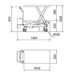 500 kg Steel Electric <b>Trolley</b> <b>Platform</b> for Construction Restaurant Farm Manufacturing Home Retail Use with New Used Engine Motor - Product Image 2