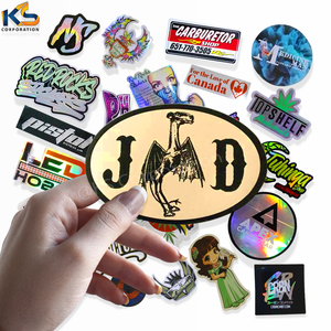 Pegatinas de vinilo personalizadas de forma ovalada personalizadas troqueladas individuales pegatinas impermeables a prueba de UV de alta calidad - Product Image 6