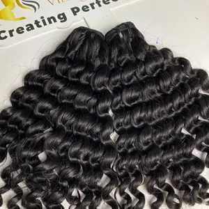 Hot Selling on 2/9 Deep Curly Human Hair Best Quality Natural Color Hair Bundles Double Weft