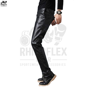 กางเกงหนังรัดรูปสำหรับมืออาชีพกางเกงหนังสีตามสั่ง - Product Image 6