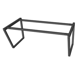 Pieds de table de conférence trapézoïdaux de style industriel 180x80 avec système d'assemblage HCTC016 - Product Image 3