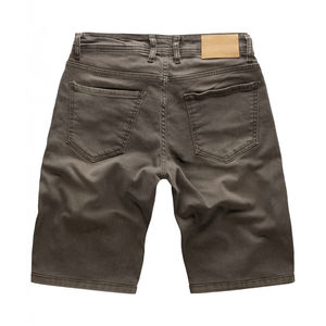 Nouveau marron hommes 100% coton Denim écologique décontracté robuste taille moyenne coupe décontractée Style vieilli broderie Shorts - Product Image 2