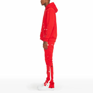 Combinaison évasée d'hiver OEM haute qualité pour hommes 100% coton Techniques imprimées lourdes Survêtements évasés pour hommes - Product Image 5