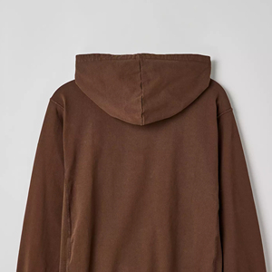 100% algodón poliéster hombres Invierno Polar sudaderas con capucha sólido gota hombro estilo personalizado térmico con capucha Pull-Over - Product Image 6