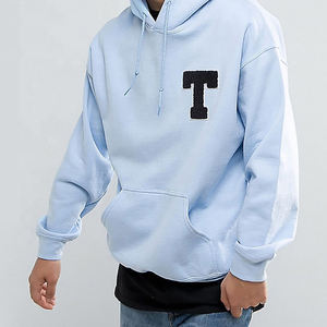 Nouveautés Sweats à capuche brodés en chenille surdimensionnés vintage de haute qualité Sweat à capuche respirant en polyester et coton pour hommes - Product Image 2