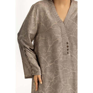 Traje de Satén Jacquard Teñido en Hilo de 3 Piezas IUSTKSD-1421 - Product Image 2