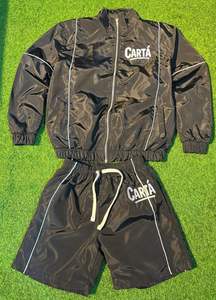 Survêtement d'hiver unisexe de haute qualité en nylon/satin avec fermeture éclair entièrement personnalisable pour la course à pied, l'entraînement et l'échauffement respirant - Product Image 5