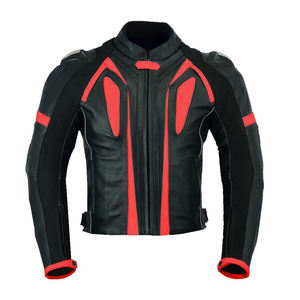 Vente en gros de vêtements de sport pour hommes en cuir véritable sur mesure vestes de motocross de protection respirantes techniques imprimées - Product Image 2