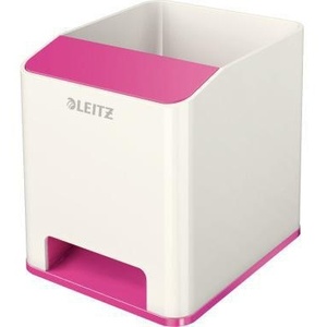 Leitz WOW Duo Colour Desktop & <b>Drawer</b> Organizer 9 X 10 X 10.1 cm (W X H X D) Polystyrene Pink/White Pencil Holder - Product Image 1