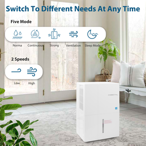 Cobectal 3500 Sq. Ft Smart Home Desiccant <b>Dehumidifier</b> Electric for Basement Bedroom Mold Removal Plastic Metal Material for RV - Product Image 2