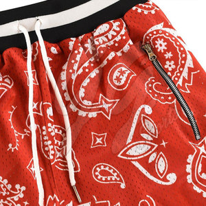 Pantalones cortos de malla para hombre, precio al por mayor, logotipo personalizado, ropa informal de marca, gimnasio, pantalones cortos de calle de malla para hombre - Product Image 5
