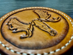 Custom Logo Printing Coffee-Cup Mat-Blank PU Leather-<b>Coaster</b> For Drinks Modern-Design Leather-Coasterr For Laser-Engraving - Product Image 4