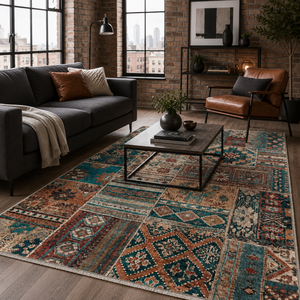 Netline Home Homestead Waves Warm Taupe Heritage <b>Washable</b> <b>Rug</b> - Product Image 3