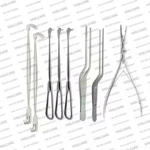 ชุดเครื่องมือผ่าตัดนิวโรสัตวิทยาแบบแมนนวล 32 ชิ้น ผลิตจากเหล็กกล้าไร้สนิมคุณภาพเยี่ยมจากเยอรมนี อุปกรณ์ผ่าตัดระบบประสาทครบวงจรสำหรับการผ่าตัดกระโหลกศีรษะ - Product Image 2