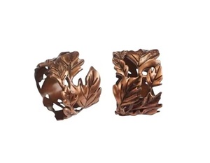 Décoration de table Rond de serviette d'arbre de Noël en or en gros - Product Image 2