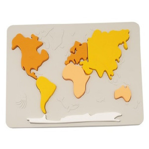 3D Silicone Câu Đố trẻ em của Khối Bản đồ thế giới minh họa đồ chơi giáo dục <span class=keywords><strong>Montessori</strong></span> cho trẻ em - Product Image 1