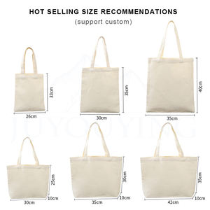 Logo imprimable d'usine sublimation mode rayé sac fourre-tout blanc personnalisable taille toile coton cadeau sac à bandoulière - Product Image 2