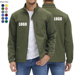 Logo personnalisé de haute qualité en gros épais Zip extérieur Soft Shell vestes polaires pour hommes vêtements veste pour homme - Product Image 4