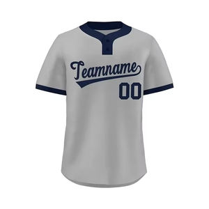 Camiseta de softbol de dos botones de calidad superior, venta al por mayor, camiseta de softbol personalizada de secado rápido para mujeres para equipo - Product Image 6