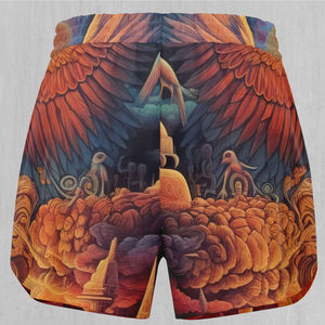 Pantalones cortos de señora hechos a medida, impresión gráfica por sublimación, pantalones cortos de mujer, pantalones cortos de impresión por sublimación personalizados al por mayor - Product Image 6