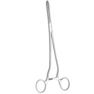 Pinzas de Vendaje Manuales Cheron, Vástago Curvo, Mordazas Serradas, Acero Inoxidable, Juego de Instrumentos Quirúrgicos, Uso Hospitalario, Reutilizables - Product Image 1