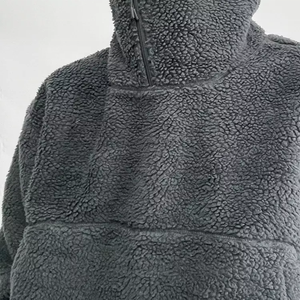 Sherpa Full Face Hoodies Hommes Drop Shoulder Ninja Hood Hommes Polar Sherpa Pull Zip Hood Full Face Cover Polar Hoodie Boys - Product Image 6